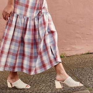 FRĒDA SALVADOR Pia Woven Block Heel Sandals
